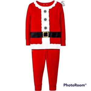 NWT Women's Red Santa Holiday Pajamas 2 Pieces Set Size XXL